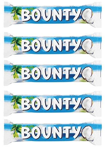 Bounty Coconut Filled Chocolates - 57g Bar (Imported) pack of 5