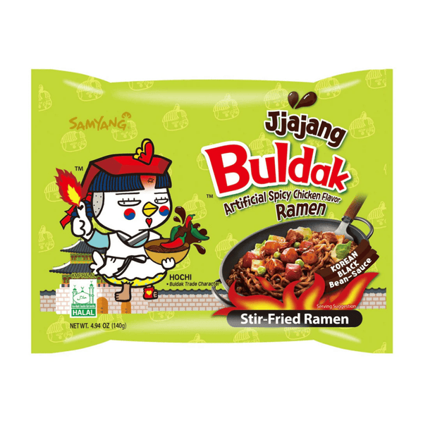 Buldak Jjajang Hot Chicken Flavor Ramen - Instant Stir-Fried Noodle, 140 g