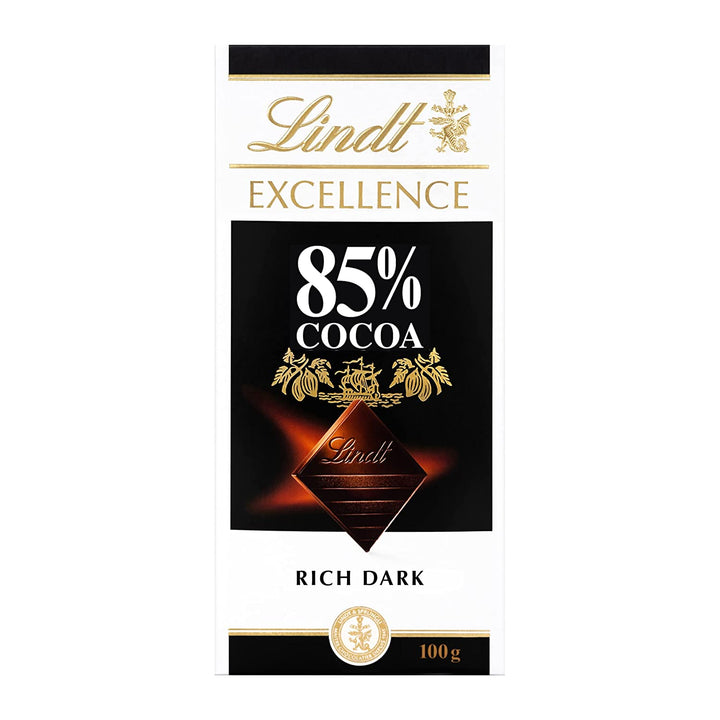 buy lindt excellence 85% coco dark chocolate online in india. Buy all types of imported chocolates, imported chocolate, imported candy, imported candies, foreign chocolate, foreign chocolates, foreign snacks, foreign biscuites, foreign cookies, international chocolates, international snacks, imported cooikes, imported biscuits, imported cold drinks, imported drinks, dry fruits, dates, honey, spread, imported chips, imported wafers, imported marshmallow, imported jelly near you on https://www.chocoliz.com/ 