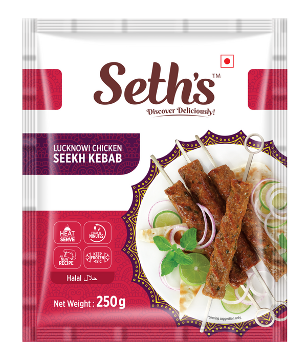Seth's Lucknowi chicken seekh kebab 250g
