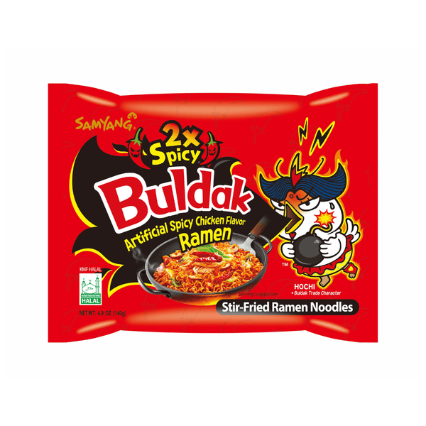 Samyang buldak 2x Spicy Hot Chicken Flavor Instant Ramen, 140g