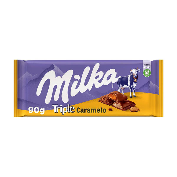 Milka Triple Caramel 90Gm (Imported Swiss Chocolate)