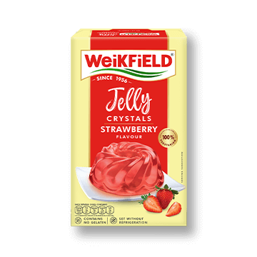 Weikfield Jelly Crystals Mix - Strawberry Flavour, 90 g