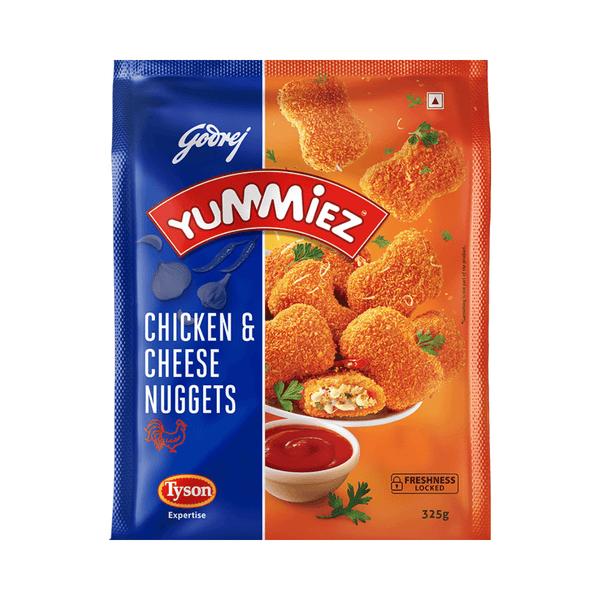 yummiez chicken and cheese nuggets 200g